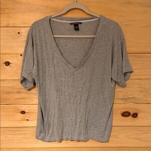 Victoria's Secret Heather Gray V-Neck Tee